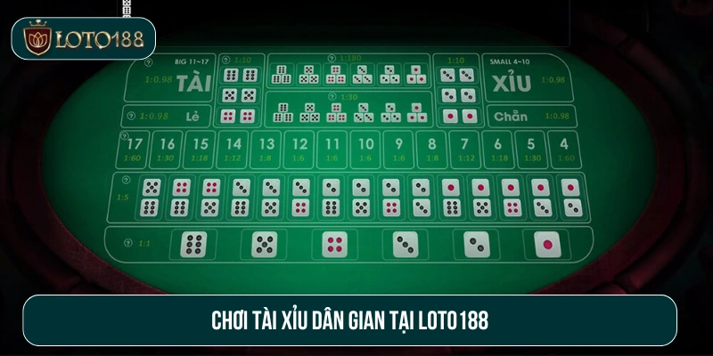 Cược tài xỉu gay cấn với các viên xúc xắc lắc ngẫu nhiên