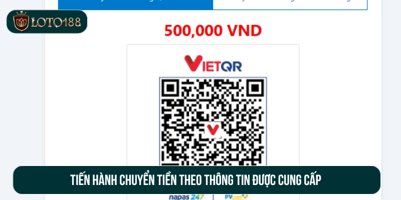 Lấy dữ liệu được cung cấp để tiến hành chuyển tiền