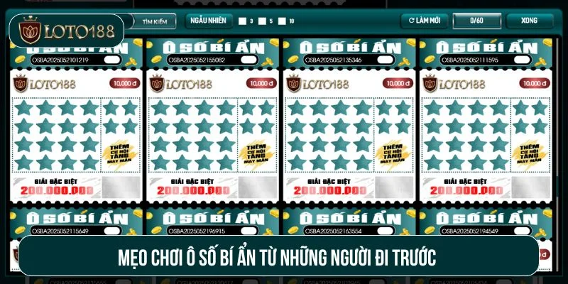 Mẹo chơi ô số bí ẩn từ những người đi trước 