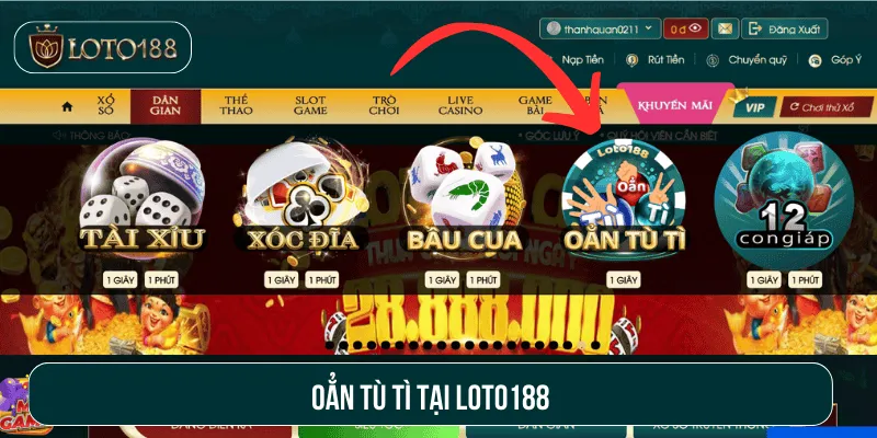 Oẳn tù tì tại nhà cái loto188
